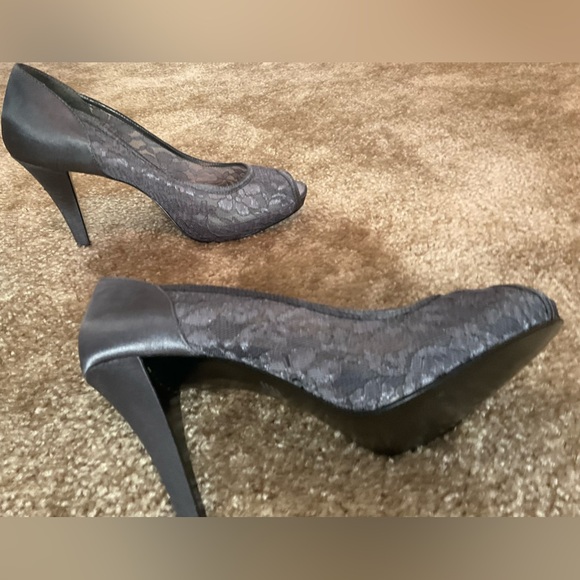 Style & Co Gray Peep toe heels - Picture 4 of 5